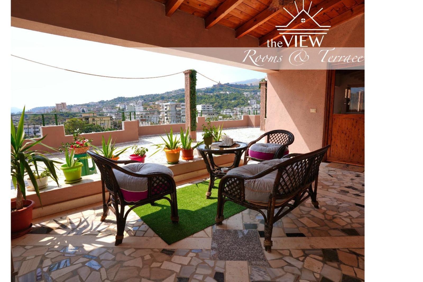 The View Rooms And Terrace Гирокастра Экстерьер фото